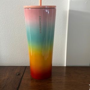 Starbucks Special Edition Rainbow Tumbler 24 fl ounces very good condition.